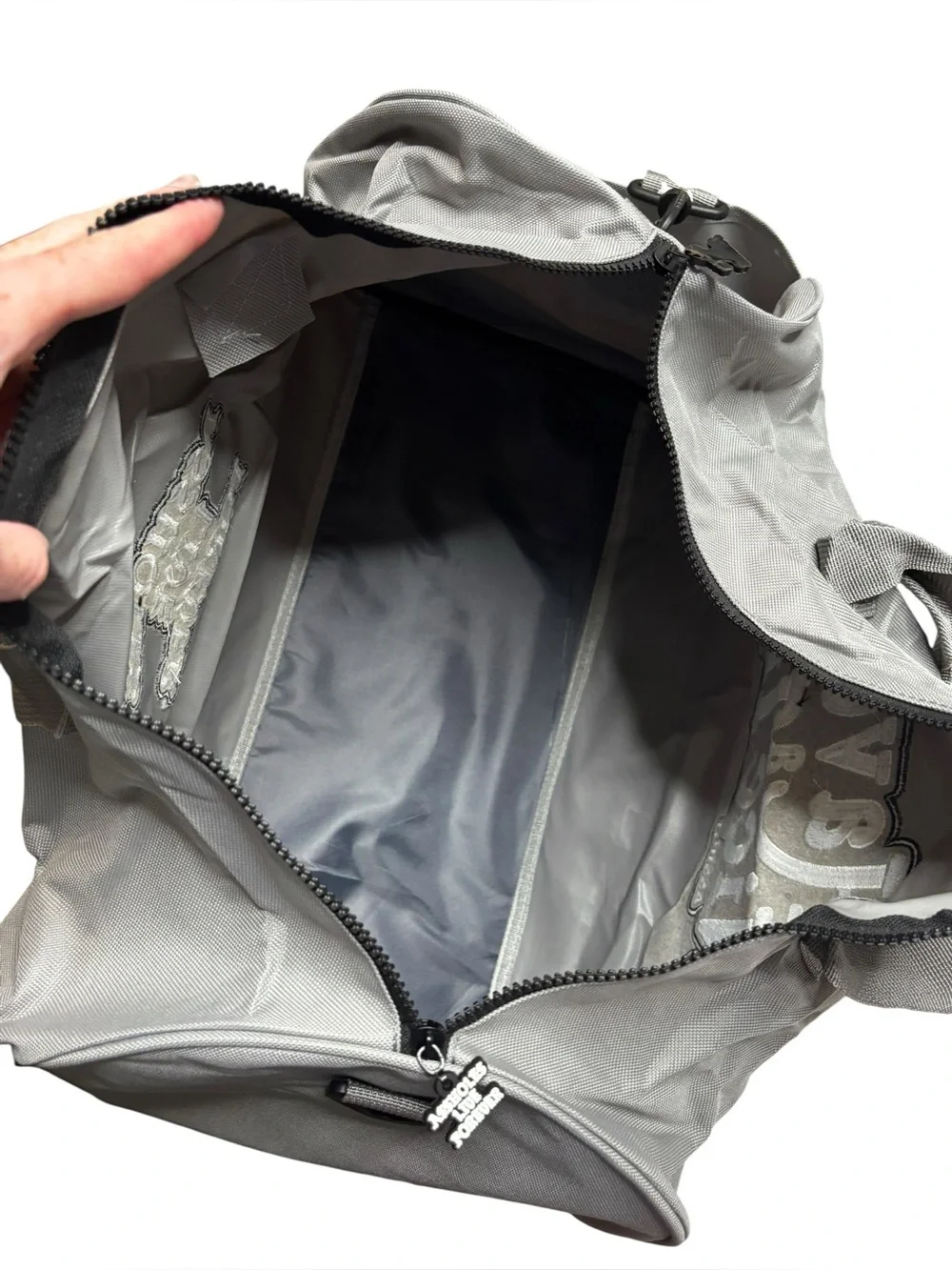Assholes Live Forever HAVE A NICE TRIP Duffle Bag Strap Grey New without Tags